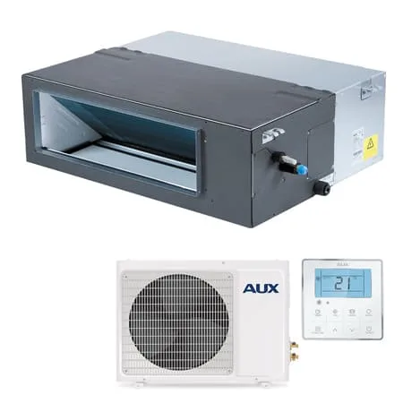 Канальная сплит-система AUX ALLD-H12/4R1B (v2) / AL-H12/4R1B(U) (v2), 35 м²