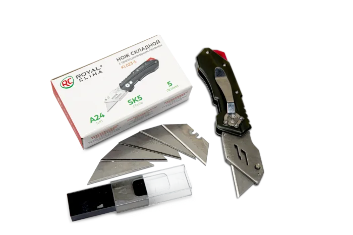 Нож складной с трапециевидным лезвием ROYAL Clima KL023-5